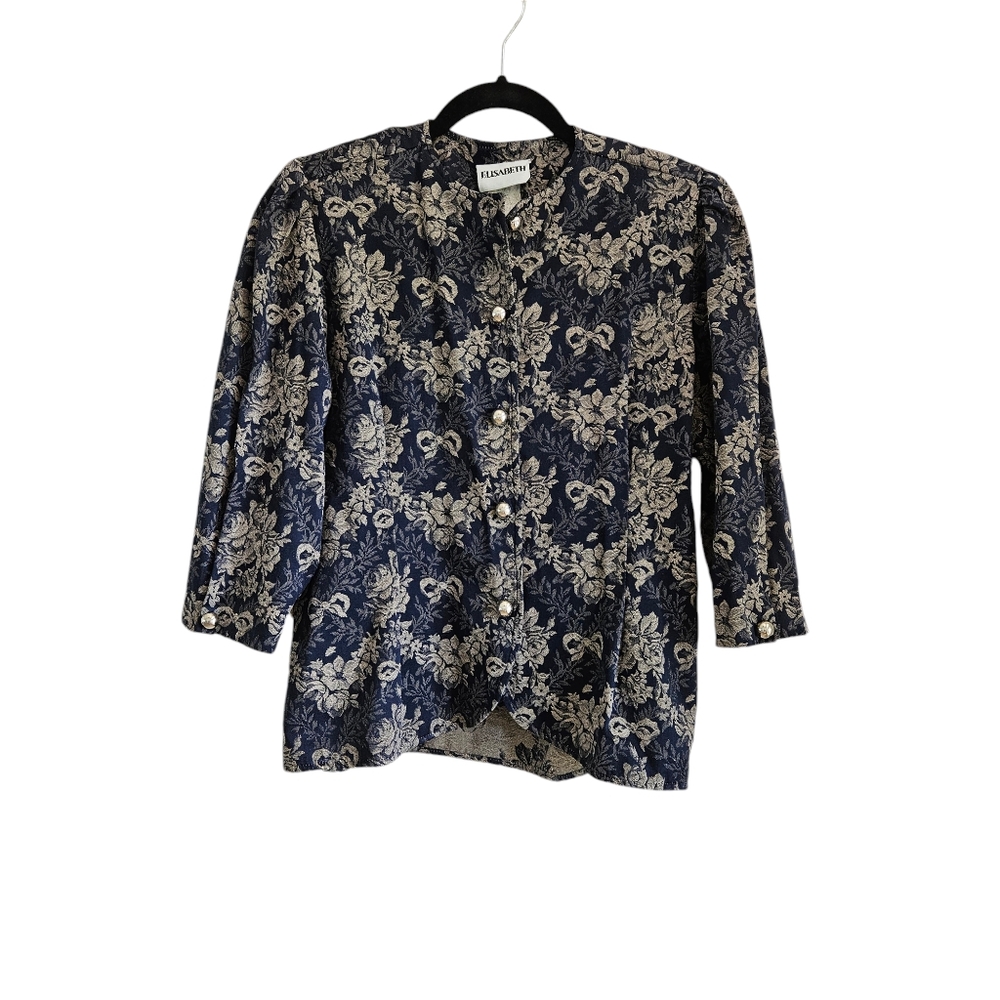 Elizabeth Vintage Silver Buttons Jacket
